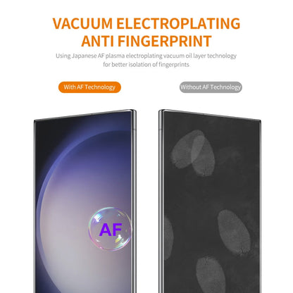 For Samsung Galaxy S24 Ultra 5G 2pcs ENKAY 0.18mm High Aluminum-silicon Tempered Glass Film, Support Ultrasonic Fingerprint Unclock
