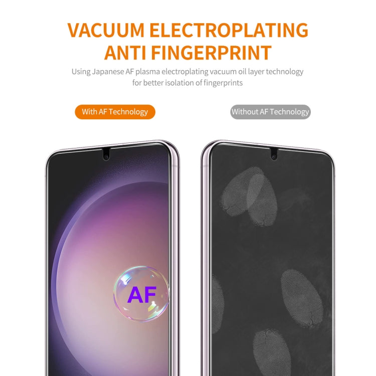 For Samsung Galaxy S24+ 5G 5pcs ENKAY 0.18mm High Aluminum-silicon Tempered Glass Film, Support Ultrasonic Fingerprint Unclock