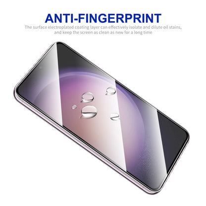 For Samsung Galaxy S25 / S24 5G ENKAY Hat-Prince 0.18mm High Aluminum-silicon Tempered Glass Film, Support Ultrasonic Fingerprint Unclock