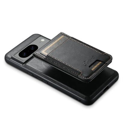 For Google Pixel 7a Suteni H17 Oil Eax Leather Detachable Wallet Phone Case(Black)