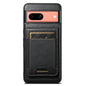 For Google Pixel 7a Suteni H17 Oil Eax Leather Detachable Wallet Phone Case(Black)