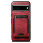 For Google Pixel 6 Suteni H17 Oil Eax Leather Detachable Wallet Phone Case(Red)