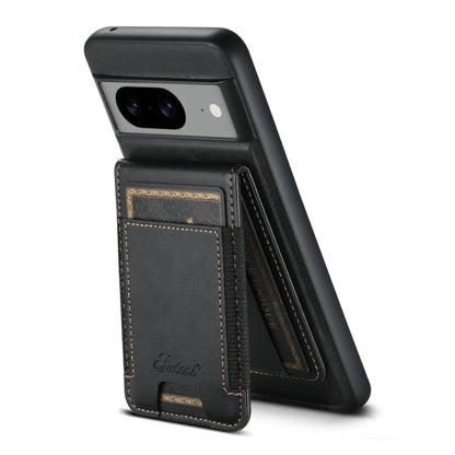 For Google Pixel 8a Suteni H17 Oil Eax Leather Detachable Wallet Phone Case(Black)