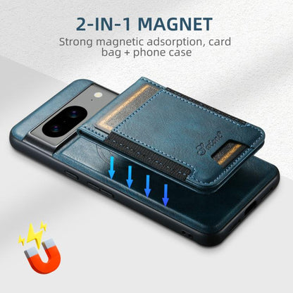 For Google Pixel 10 Pro XL Suteni H17 Oil Eax Leather Detachable Wallet Phone Case(Blue)