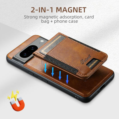 For Google Pixel 10 Pro Suteni H17 Oil Eax Leather Detachable Wallet Phone Case(Brown)