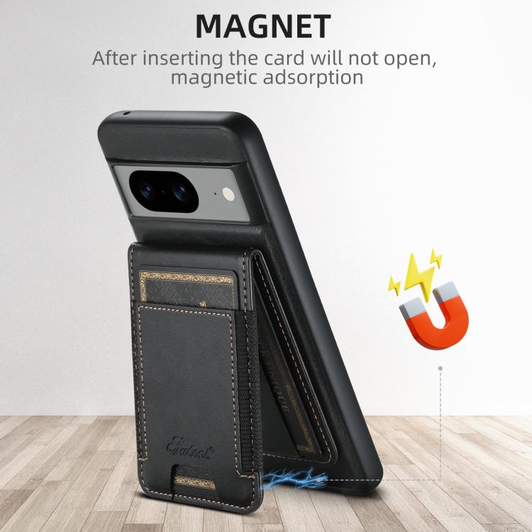 For Google Pixel 10 Suteni H17 Oil Eax Leather Detachable Wallet Phone Case(Black)