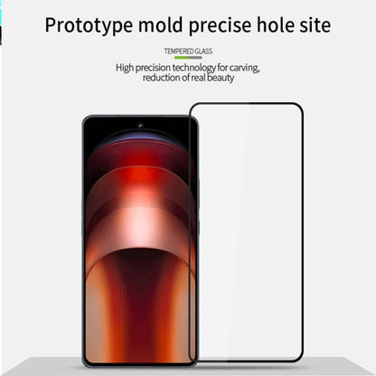 Pour vivo iQOO Neo9 / Neo9 Pro MOFI Film en Verre Trempé 9H 2.5D Plein Écran (Noir)