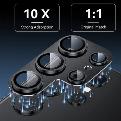 For Samsung Galaxy S24 Ultra 5G ENKAY Hat-Prince AR Aluminium Alloy Tempered Glass Camera Lens Film(Grey)