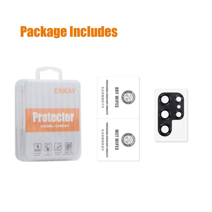 For Samsung Galaxy S24 Ultra 5G ENKAY Hat-Prince 9H Rear Camera Lens Aluminium Alloy Tempered Glass Film(Purple)