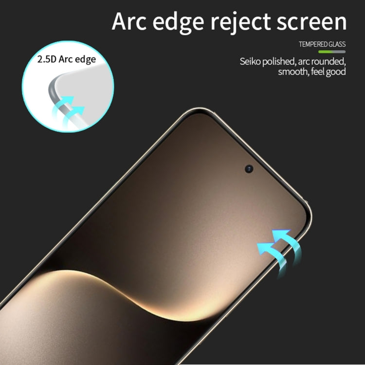 For Honor Magic7 MOFI 9H 2.5D Full Screen Tempered Glass Film(Black)