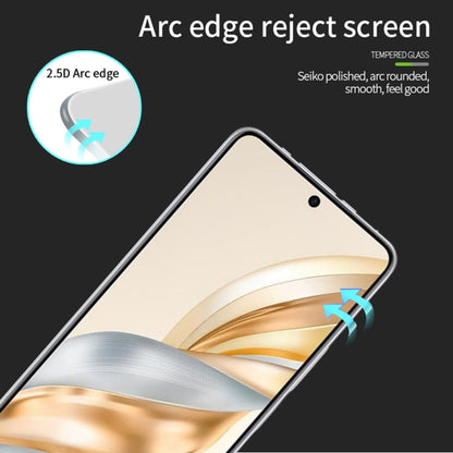 For Honor X60 MOFI 9H 2.5D Full Screen Tempered Glass Film(Black)