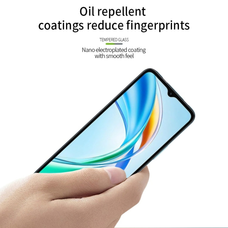 For Honor X5b / X5b Plus MOFI 9H 2.5D Full Screen Tempered Glass Film(Black)