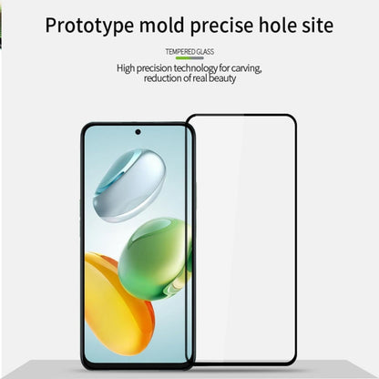 For Honor X7C 5G MOFI 9H 2.5D Full Screen Tempered Glass Film(Black)