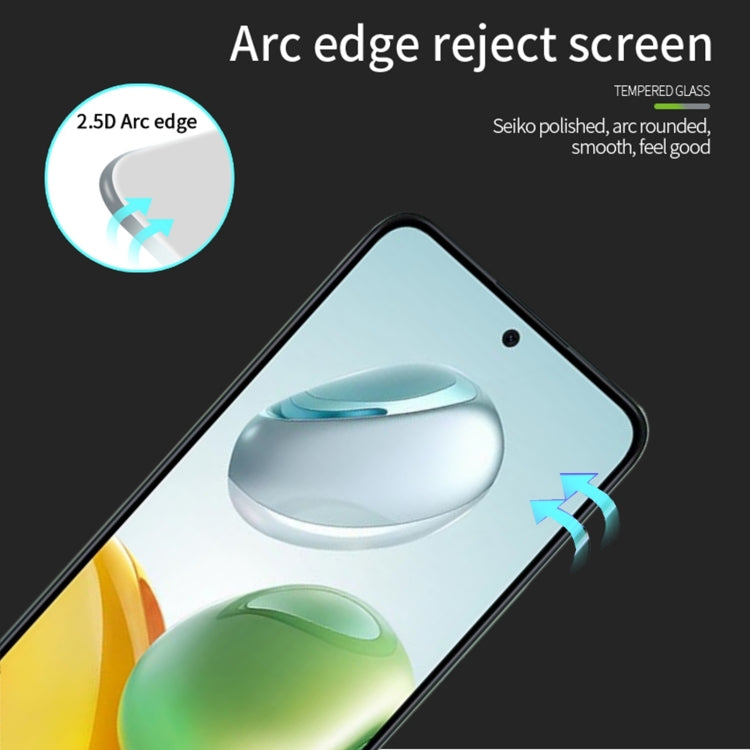 For Honor X7C 5G MOFI 9H 2.5D Full Screen Tempered Glass Film(Black)