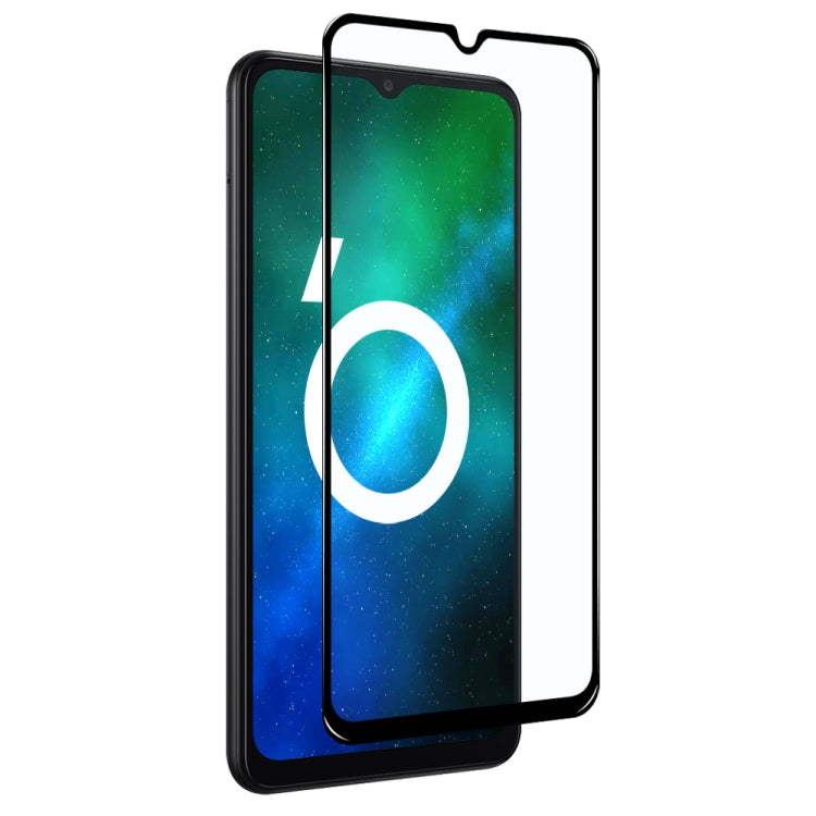 For Samsung Galaxy A23 4G/5G NORTHJO A++ Screen Protector Full Glue Silk Printing Tempered Glass Film(Black)
