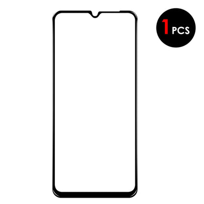 For Samsung Galaxy A23 4G/5G NORTHJO A++ Screen Protector Full Glue Silk Printing Tempered Glass Film(Black)