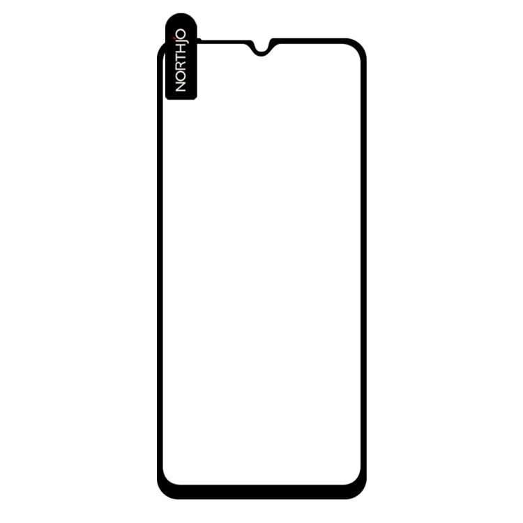 For Samsung Galaxy A04 4G / A04s 4G NORTHJO A++ Screen Protector Full Glue Silk Printing Tempered Glass Film(Black)