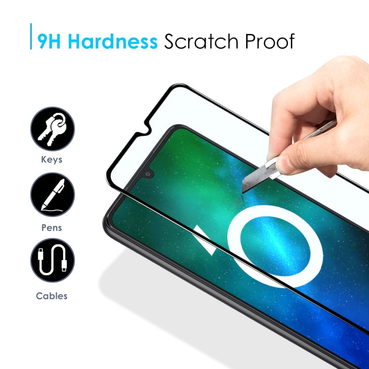For Samsung Galaxy A04 4G / A04s 4G NORTHJO A++ Screen Protector Full Glue Silk Printing Tempered Glass Film(Black)