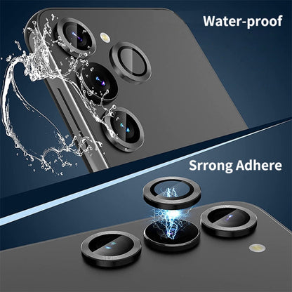 For Samsung Galaxy A35 ENKAY Hat-Prince 9H Rear Camera Lens Aluminium Alloy Tempered Glass Film(Light Blue)