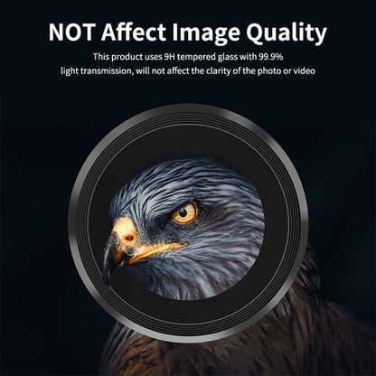 For Samsung Galaxy A35 ENKAY Hat-Prince 9H Rear Camera Lens Aluminium Alloy Tempered Glass Film(Light Blue)