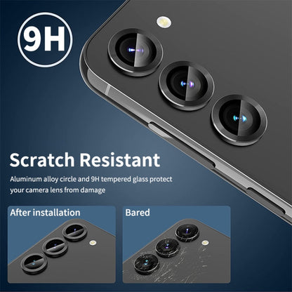 For Samsung Galaxy A55 ENKAY Hat-Prince 9H Rear Camera Lens Aluminium Alloy Tempered Glass Film(Purple)
