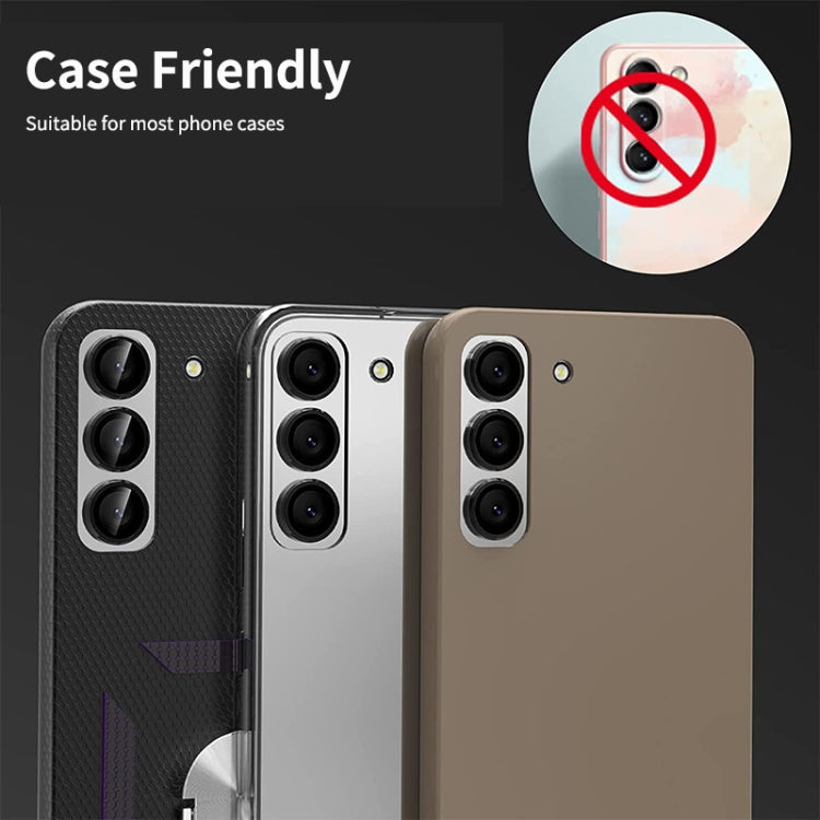 For Samsung Galaxy A55 ENKAY Hat-Prince 9H Rear Camera Lens Aluminium Alloy Tempered Glass Film(Purple)
