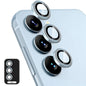 For Samsung Galaxy A55 ENKAY Hat-Prince 9H Rear Camera Lens Aluminium Alloy Tempered Glass Film(Light Blue)