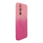 For Samsung Galaxy S24+ 5G ENKAY Hat-Prince MagSafe Rainbow Gradient Silicone Phone Case with Lens Film(Pink Rose)
