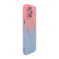 Pour iPhone 13 Pro Max Coque de téléphone en silicone avec dégradé arc-en-ciel ENKAY Hat-Prince MagSafe avec film d'objectif (Rose Bleu)