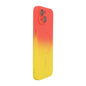 For iPhone 13 ENKAY Hat-Prince MagSafe Rainbow Gradient Silicone Phone Case with Lens Film(Orange Yellow)