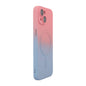 For iPhone 15 Plus ENKAY Hat-Prince MagSafe Rainbow Gradient Silicone Phone Case with Lens Film(Pink Blue)