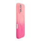 For iPhone 16 ENKAY Hat-Prince MagSafe Rainbow Gradient Silicone Phone Case with Lens Film(Pink Rose)