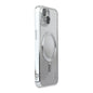 For iPhone 14 Plus ENKAY Hat-Prince Magnetic Glitter Plated Shockproof Phone Case with Lens Film(Silver)