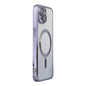 For iPhone 15 ENKAY Hat-Prince Magnetic Glitter Plated Shockproof Phone Case with Lens Film(Purple)