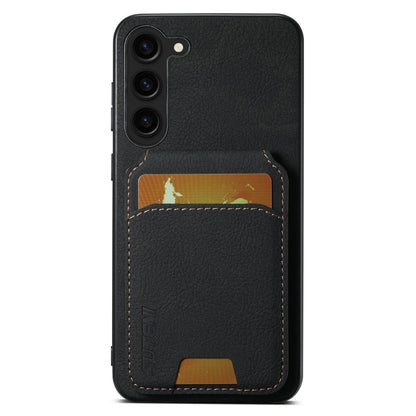 For Samsung Galaxy S24+ 5G Suteni H02 Litchi Leather Card Wallet Stand Back Phone Case(Black)