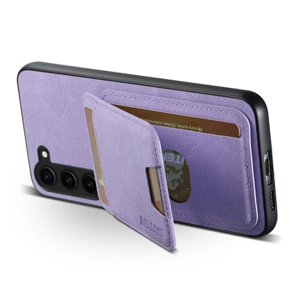 For Samsung Galaxy S24+ 5G Suteni H02 Litchi Leather Card Wallet Stand Back Phone Case(Purple)