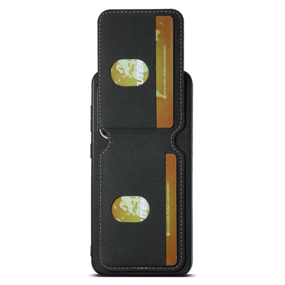 For Samsung Galaxy S23+ 5G Suteni H02 Litchi Leather Card Wallet Stand Back Phone Case(Black)