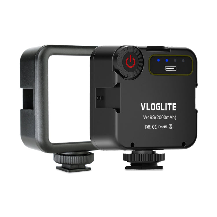 VLOGLITE W49S Mini Anneau Lumineux de Beauté à Luminosité Réglable pour Vidéo, Photographie et Diffusion en Direct