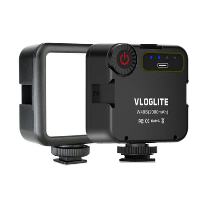 VLOGLITE W49S Mini Anneau Lumineux de Beauté à Luminosité Réglable pour Vidéo, Photographie et Diffusion en Direct