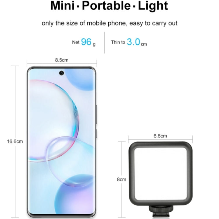 VLOGLITE W49S Mini Anneau Lumineux de Beauté à Luminosité Réglable pour Vidéo, Photographie et Diffusion en Direct