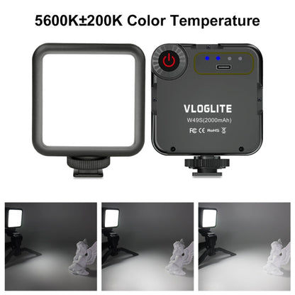 VLOGLITE W49S Mini Anneau Lumineux de Beauté à Luminosité Réglable pour Vidéo, Photographie et Diffusion en Direct