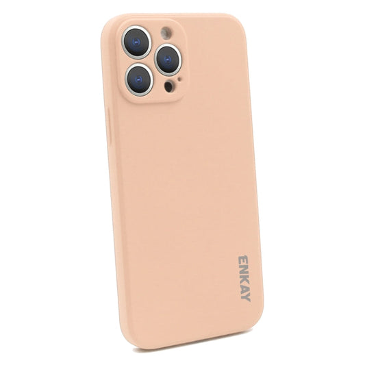 For iPhone 15 Pro Max ENKAY Liquid Silicone Soft Shockproof Phone Case(Pink)