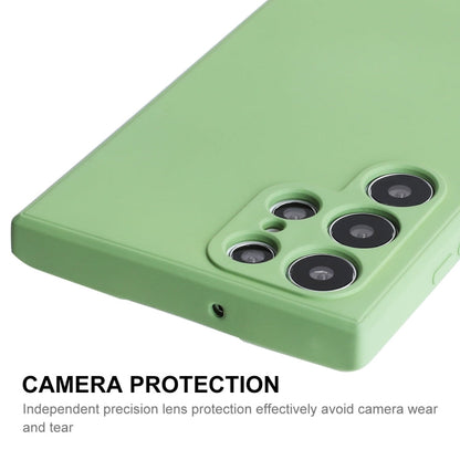 Pour Samsung Galaxy S24 Ultra 5G ENKAY Coque de Téléphone Souple Antichoc en Silicone Liquide (Bleu Foncé)