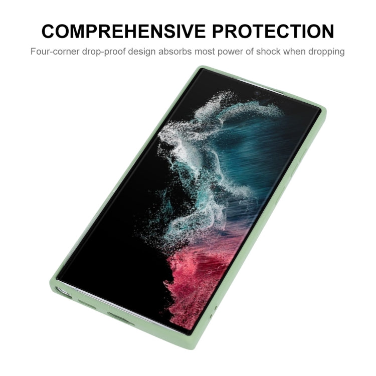 For Samsung Galaxy S24 Ultra 5G ENKAY Liquid Silicone Soft Shockproof Phone Case(Dark Green)