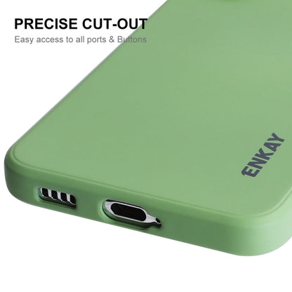 For Samsung Galaxy S24 5G ENKAY Liquid Silicone Soft Shockproof Phone Case(Dark Blue)