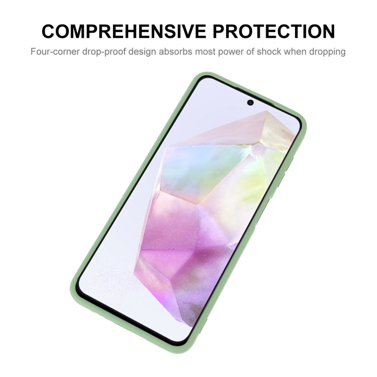 For Samsung Galaxy A55 ENKAY Liquid Silicone Soft Shockproof Phone Case(Beige)