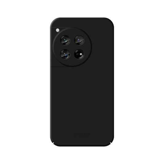 Pour OnePlus 12 Étui de téléphone PC tout compris avec sensation de peau de la série MOFI Qin (noir)