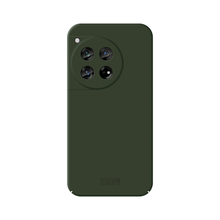 Pour OnePlus 12 Étui de téléphone en PC tout compris MOFI Qin Series (Vert)