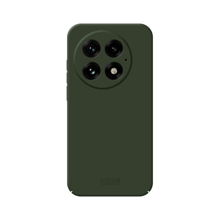 Pour OnePlus 13 Étui de Téléphone PC Tout Compris au Toucher Doux Série MOFI Qin (Vert)