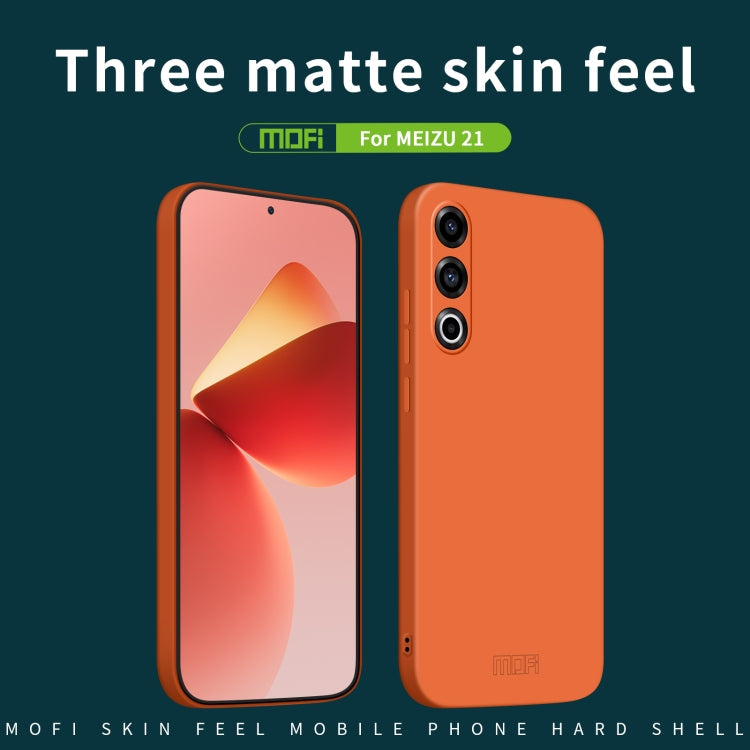 For Meizu 21 MOFI Qin Series Skin Feel All-inclusive PC Phone Case(Blue)